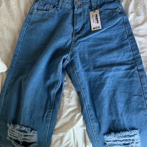 Boohoo high waisted mom jeans